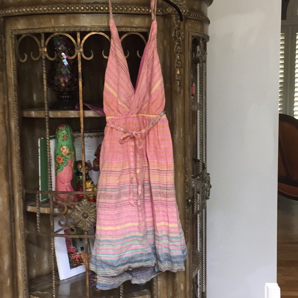 Lands End Canvas Madras Sundress 8